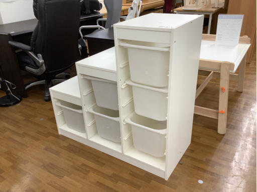 収納ラック　IKEA  ホワイト　キズ・ヨゴレ有　トロファスト
