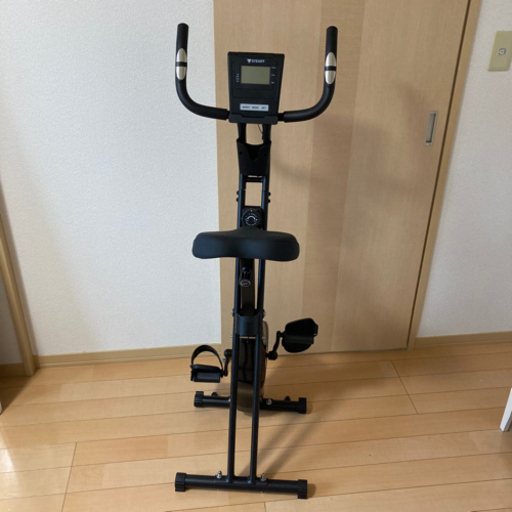 フィットネスバイク 最新UXモデル 心拍数計測 静音 小型[1年保証] STEADY (ステディ) ST102 折りたたみ式 スピンバイク エクササイズバイク ジムバイク 負荷８段階 電源不要
