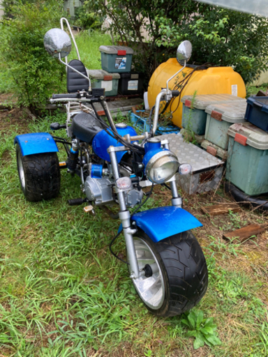 中華トライク　セル、リバース　前輪極太タイヤ　ミニカー49cc登録.108cc