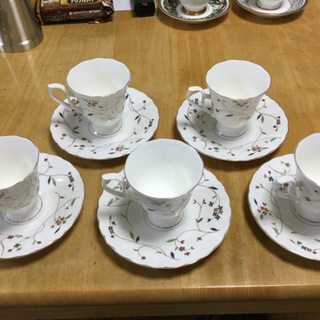 コーヒーカップ&ソーサー5組セット