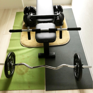 【45000円相当】インクラインベンチ、ダンベル、EZバーセット 20221103103339_1.jpg