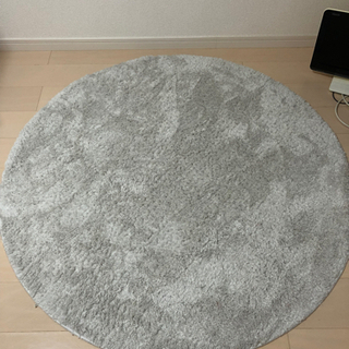 【お譲りします】ニトリ　アクセントシャギーラグ円形直径130センチ