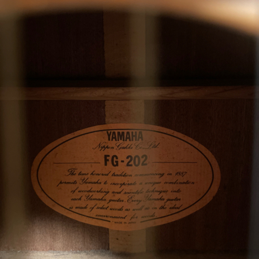 【売買ギター】YAMAHA FG202