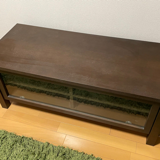 【美品】無印良品 木製AVラック／テレビ台 タモ材・ブラウンの画像
