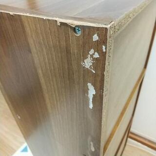 棚 本棚 カラーボックス 中古 ダークブラウンの画像
