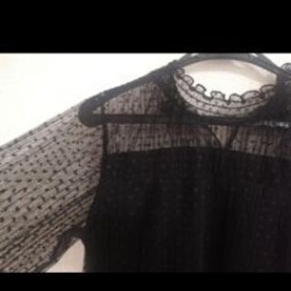 ドットシフォンカットソー