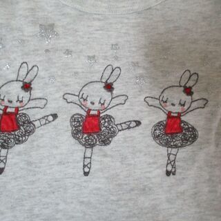 美品☆ KP バレリーナ みみちゃん 半袖Tシャツ 120 110 100■mimiちゃん ミミちゃん ラインストーンの画像