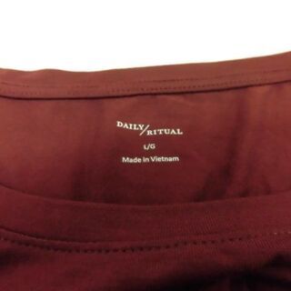 578 ♪未使用品　 [Daily Ritual] スクープネック ジャージー素材 スタンダードフィット 半袖 Tシャツワンピース レディース　Lサイズ　5枚セットの画像