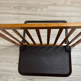 【中古】日本育児おくだけ とうせんぼスマートワイド(ブラウン)の画像