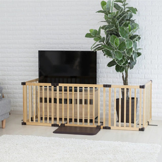 【中古】日本育児おくだけ とうせんぼスマートワイド(ブラウン)の画像