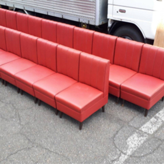 BOX椅子☆87588エンジ19脚セット美品