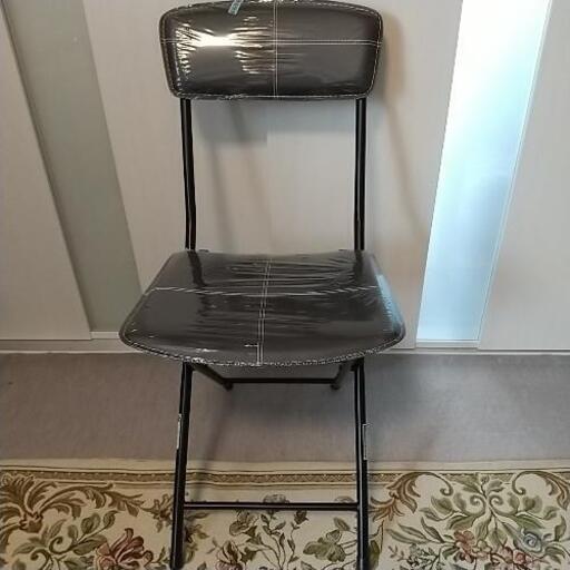 【取引済】新品 ニトリ 折り畳みイス ブラウン