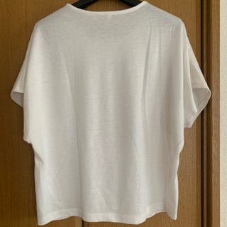ホワイトレース柄Tシャツの画像