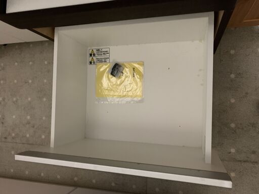 ◎キッチンボード　こげ茶×白　使用感有り◎
