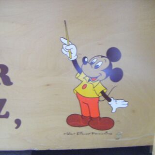 ディズニー　木製 ベンチチェスト　アンティーク　レトロ の画像