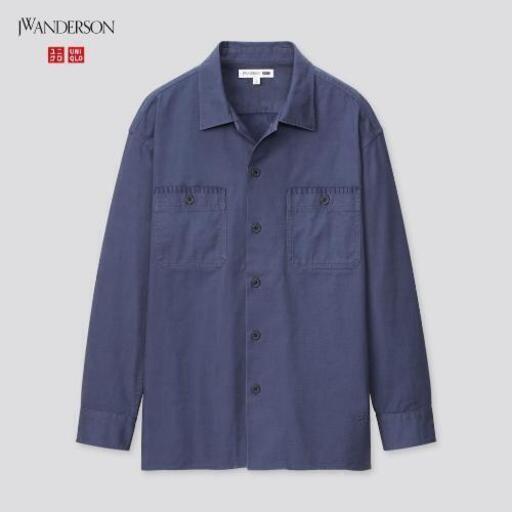 UNIQLO　新品　未使用　JWアンダーソン\nツイルオーバーサイズワークシャツ