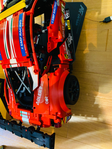 2万円値下げ！ フルOP 美品 LEGO TECHNIC 完成品 フェラーリ 488 GTE AF コルセ #51 LEGOテクニック