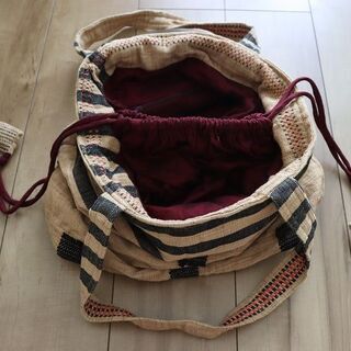ミャンマー北方民族のハンドメイドバッグの画像