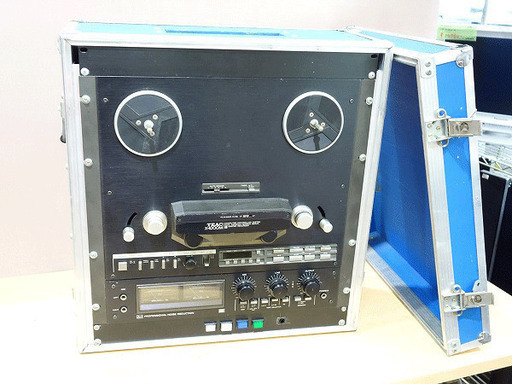 【苫小牧バナナ】指定業者にて整備済み TEAC/ティアック 4トラック/2チャンネル オープンリールデッキ X-1000M 動作OK ケース付き