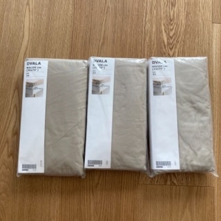 IKEAのベッドシーツシングルと掛け布団カバーシングル