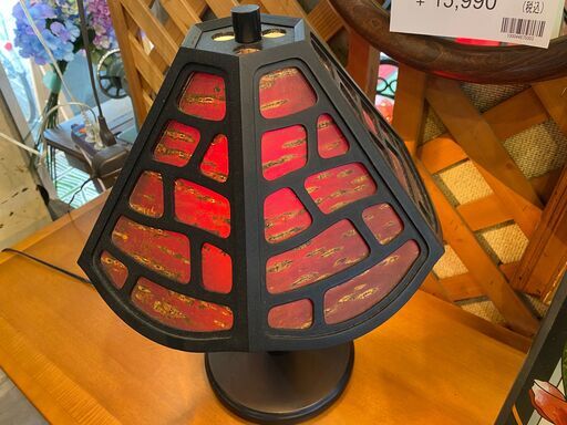 【愛品館八千代店】くさ忠　樺細工卓上ライト【愛八DS】