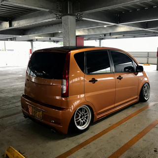ダイハツ　ムーブX 車検残り1年　ETC オートエアコン 禁煙車　社外エアロの画像