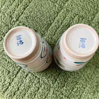 【ほぼ新品未使用】陶器のタンブラー2柄セットの画像