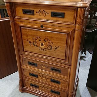 象嵌細工｜鍵付｜キャビネット