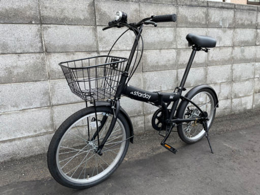 【ほぼ新品】折りたたみ自転車 6段切替