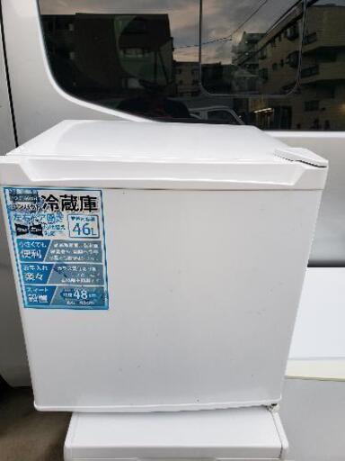 Elrc Diamond　1ドア 冷蔵庫 46L TQ-0146WH 2018年 幅470mm 奥行447mm 高さ496\n\n