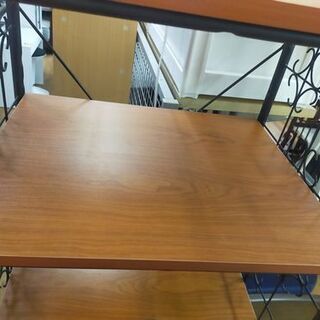 【着払い対応可能！！旧鹿児島市内送料無料】 リサイクルストアスターズ城西店オシャレデザイン　レンジラック　ブラウン×ブラックの画像