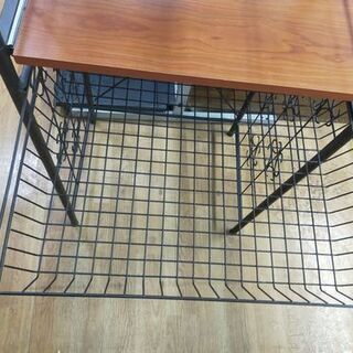 【着払い対応可能！！旧鹿児島市内送料無料】 リサイクルストアスターズ城西店オシャレデザイン　レンジラック　ブラウン×ブラックの画像