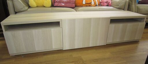 R214  IKEA ロングローボード、リビングローボード、幅180cm USED