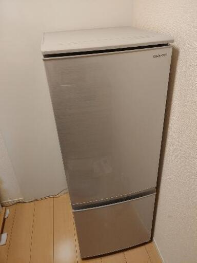 SHARP SJ-D17F-S 冷蔵庫 ボトムフリーザー冷蔵庫 シルバー系 [2ドア /右開き/左開き付け替えタイプ /167L]