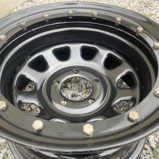 希少ビードロック風15×8j 5H114.3 (snj053) 遠州西ヶ崎のタイヤ