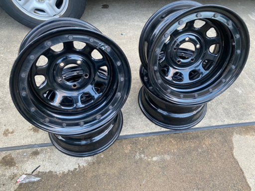 希少ビードロック風15×8j 5H114.3 (snj053) 遠州西ヶ崎のタイヤ