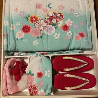 ３歳女の子　七五三用着物セット　「きょうと　花ひめ」