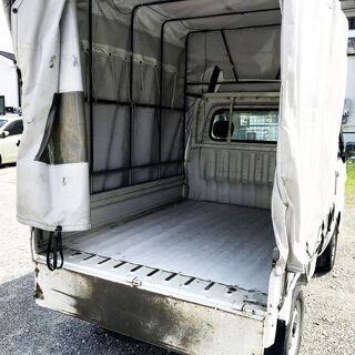 ハイゼット 軽トラック 2WD　車検付き　幌車　リアカーテンタイプ　ATの画像