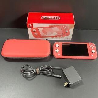 Nintendo Switch Lite コーラルピンク スイッチライトケース付の画像