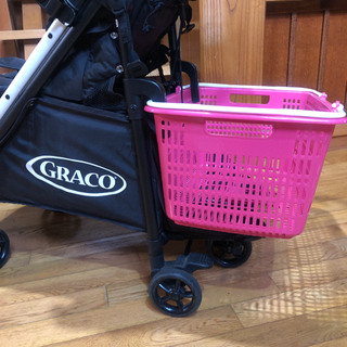 値下げ！訳あり グレコ シティカーゴ 買い物カゴが積める！大容量荷物入れの画像