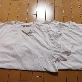 新品タグ付き·白ＴシャツLとLLサイズ合計２枚