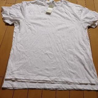 新品タグ付き·白ＴシャツLとLLサイズ合計２枚の画像
