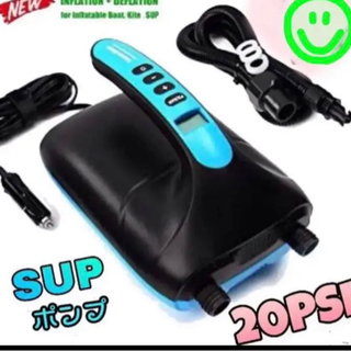 電動エアーポンプ DC12V 空気入れ&空気抜き 両対応 最大圧...