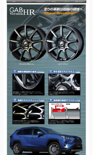 軽量ホイールと新品タイヤセット