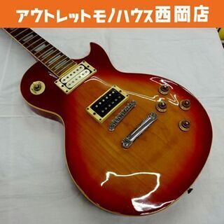 ジャンク品 MONST エレキギター レスポールタイプ チェリー...