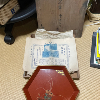 古いお皿？お盆？大内塗