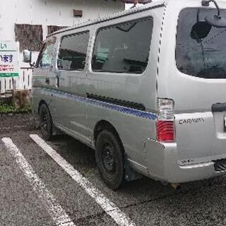 車検満タン作業車 車内泊ベースに！E25キャラバンの画像