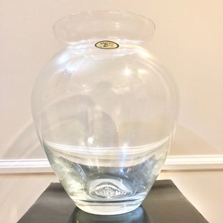 【ネット決済・配送】#24 ボヘミア　クリスタル　花瓶　ハッピーデー　クリスタレックス　Bohemia Crystalex Vase ガラス　カビン　かびん　花生け　置物　フラワーベース Bohemia Crystalex Vase flower pottery beautifulの画像