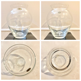 【ネット決済・配送】#24 ボヘミア　クリスタル　花瓶　ハッピーデー　クリスタレックス　Bohemia Crystalex Vase ガラス　カビン　かびん　花生け　置物　フラワーベース Bohemia Crystalex Vase flower pottery beautifulの画像