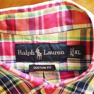 Ralph Lauern マドラスチェク半袖シャツの画像